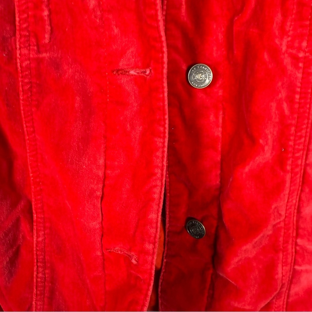 The Territory Ahead Velvet Red Botton Up Jacket Size XL - Picture 3 of 11